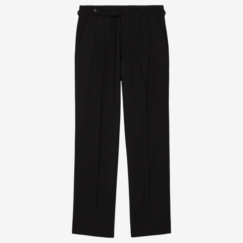 Costume noir en Supergabardine Hardy Minnis – Cran parisien 9,5 cm