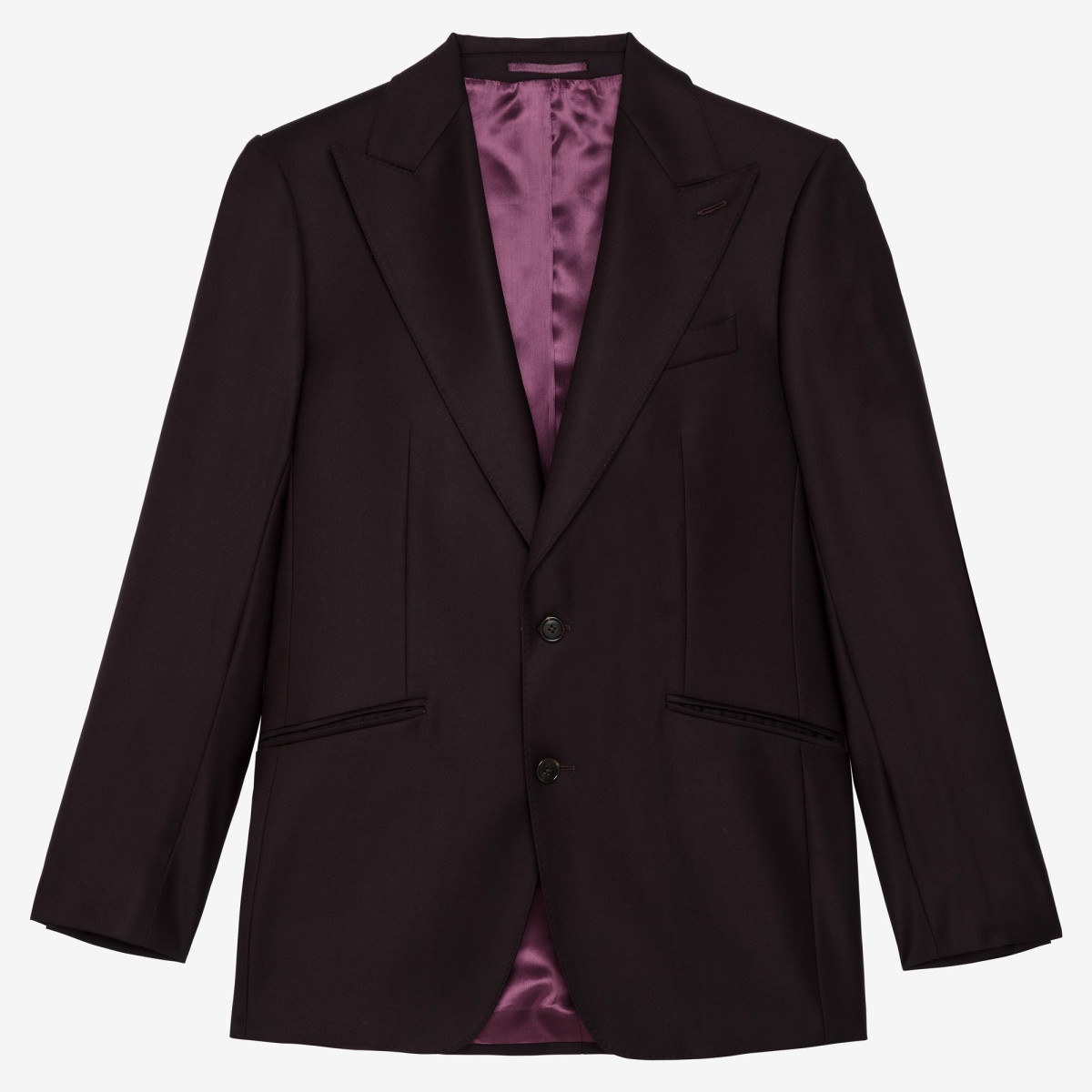 Costume Aubergine en laine super 150's Loro Piana