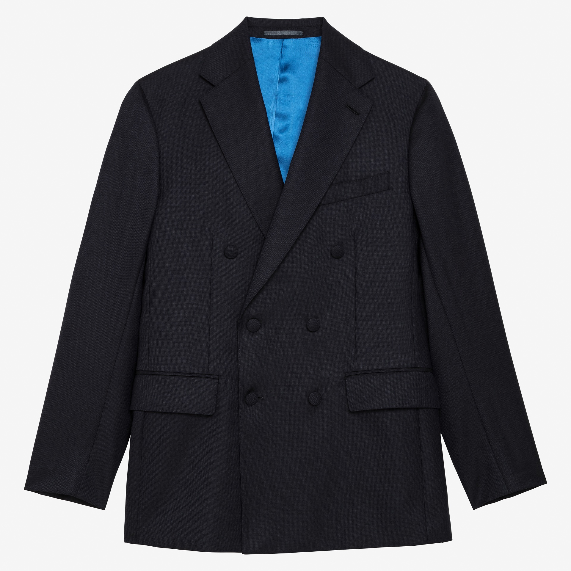 Costume croisé à cran ouvert en Super Gabardine Hardy Minnis.