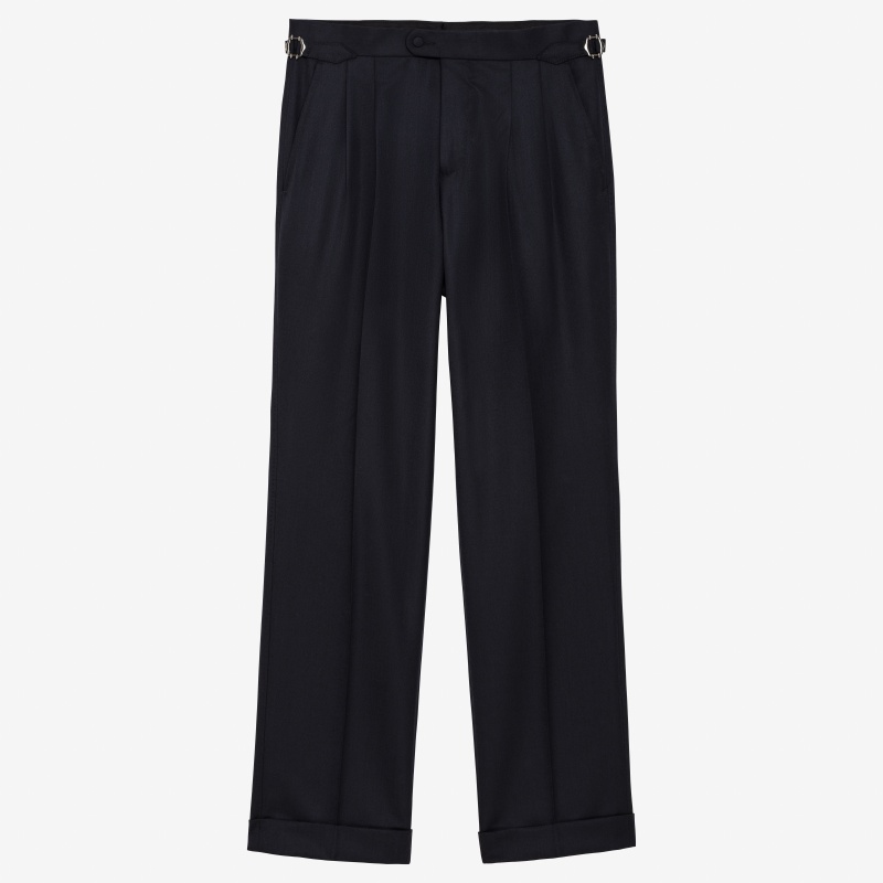 Costume croisé à cran ouvert en Super Gabardine Hardy Minnis.