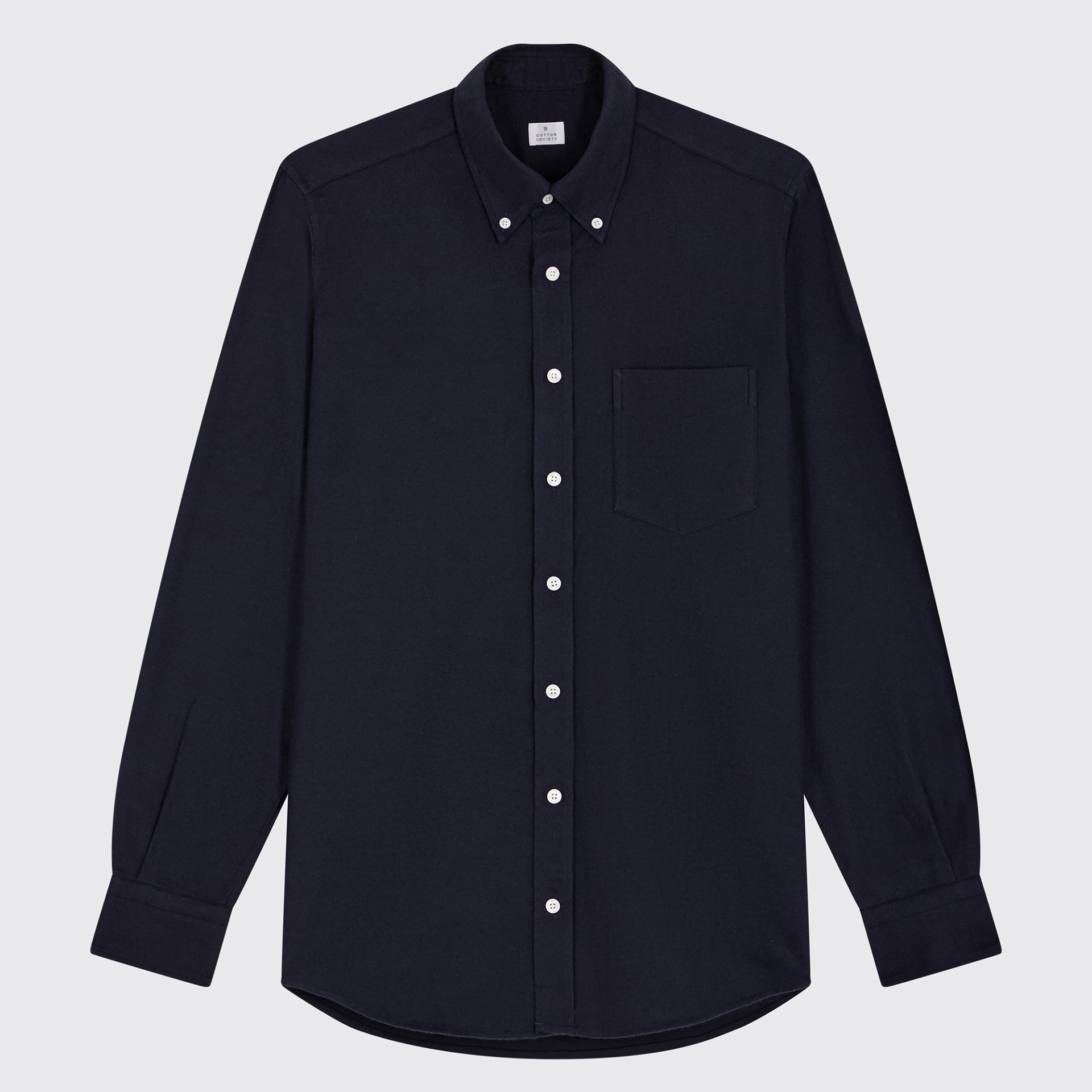 Flanelle Uni Bleu marine