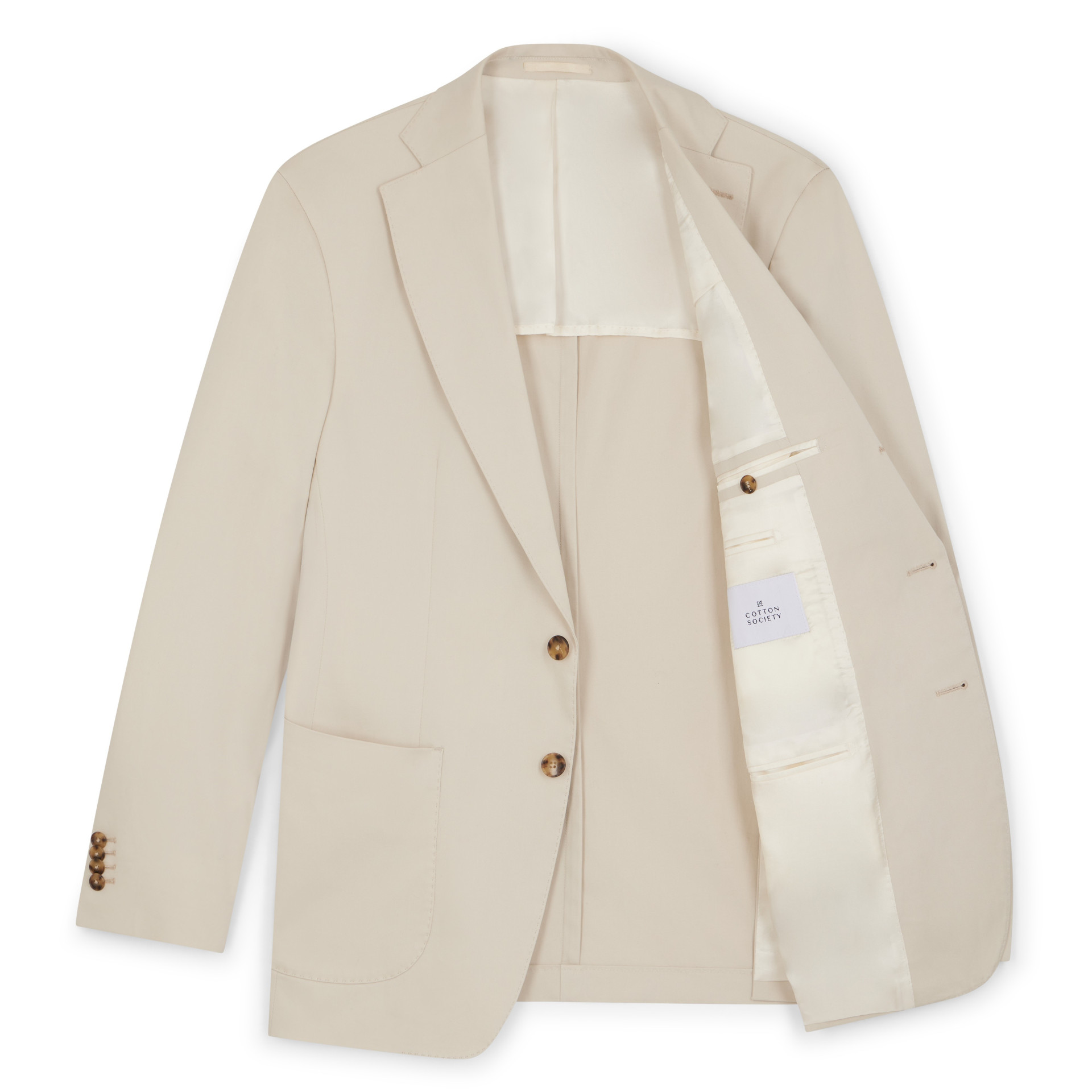 Veste Américaine en coton beige