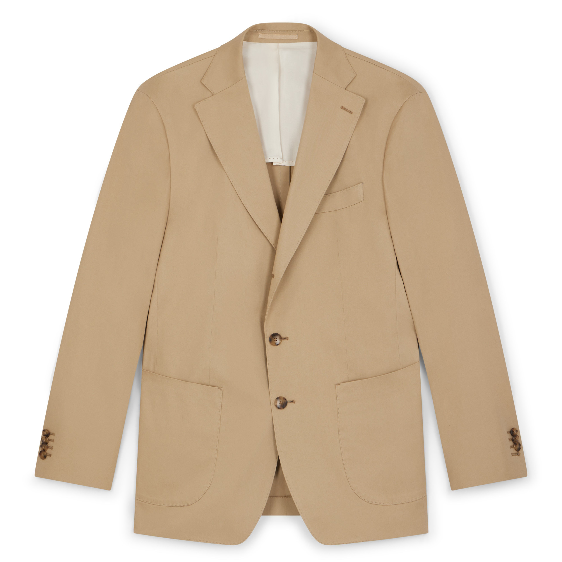 Veste Américaine en coton beige