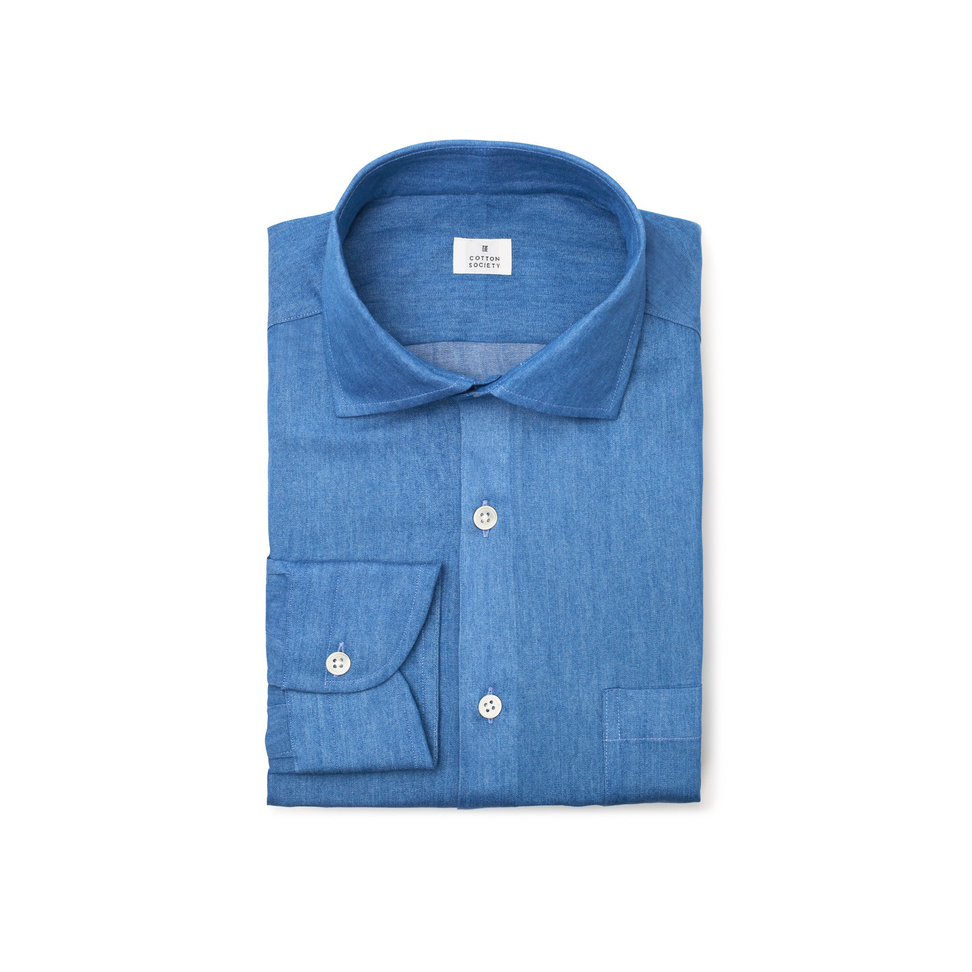 Chemise homme Jean Uni Bleu