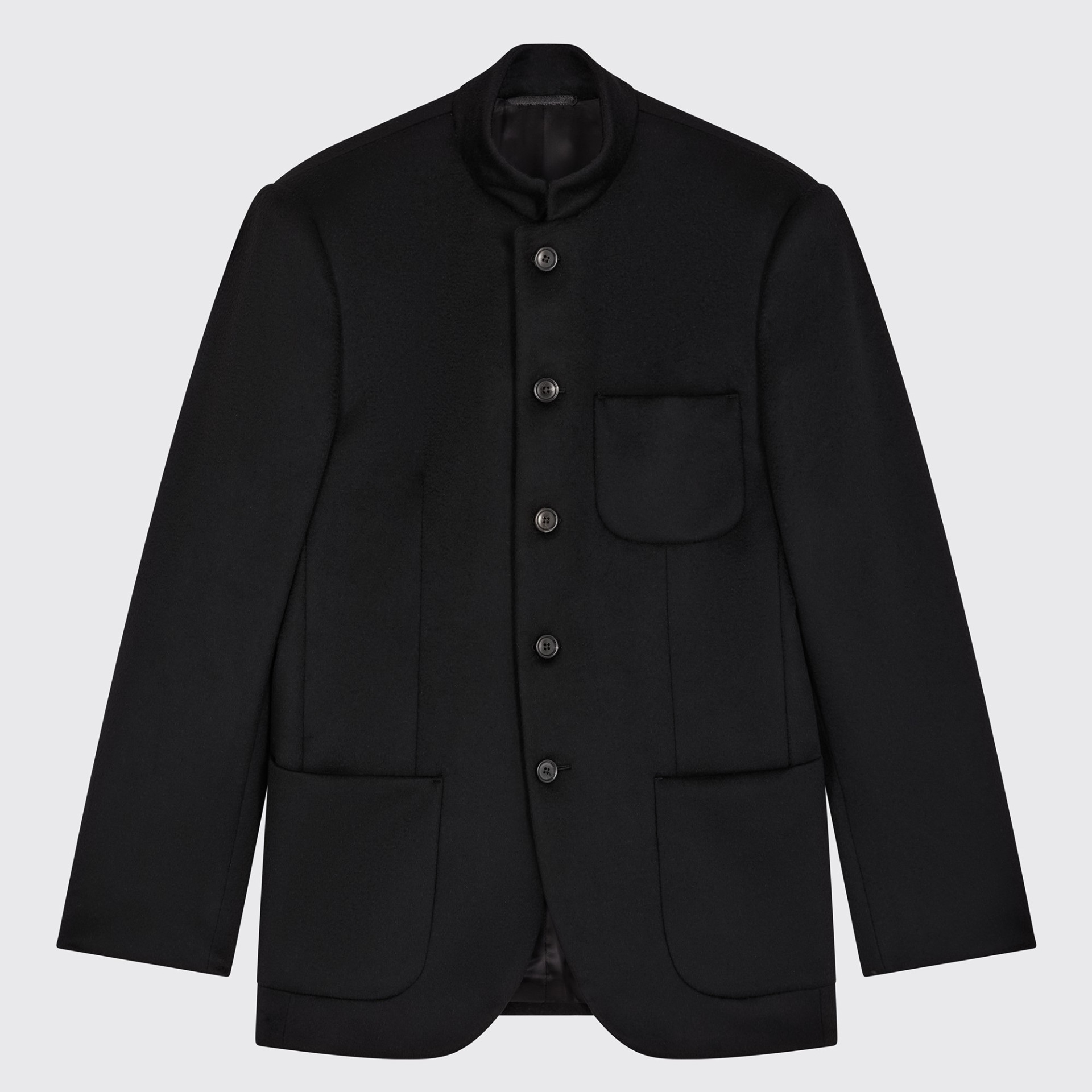 Veste Impressioniste Noire en cachemire 