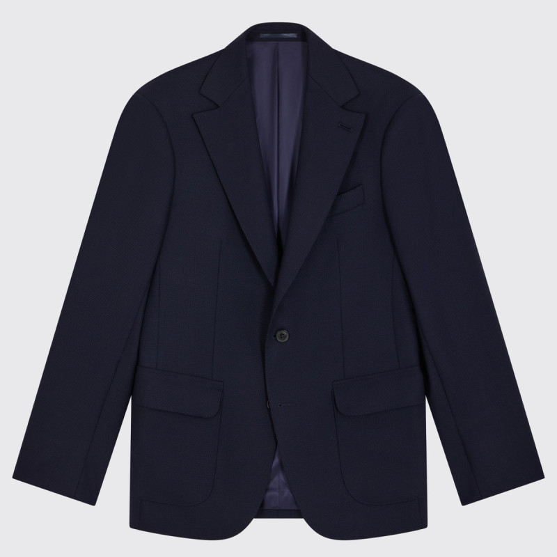 Blazer Fresco Mock Leno Marine