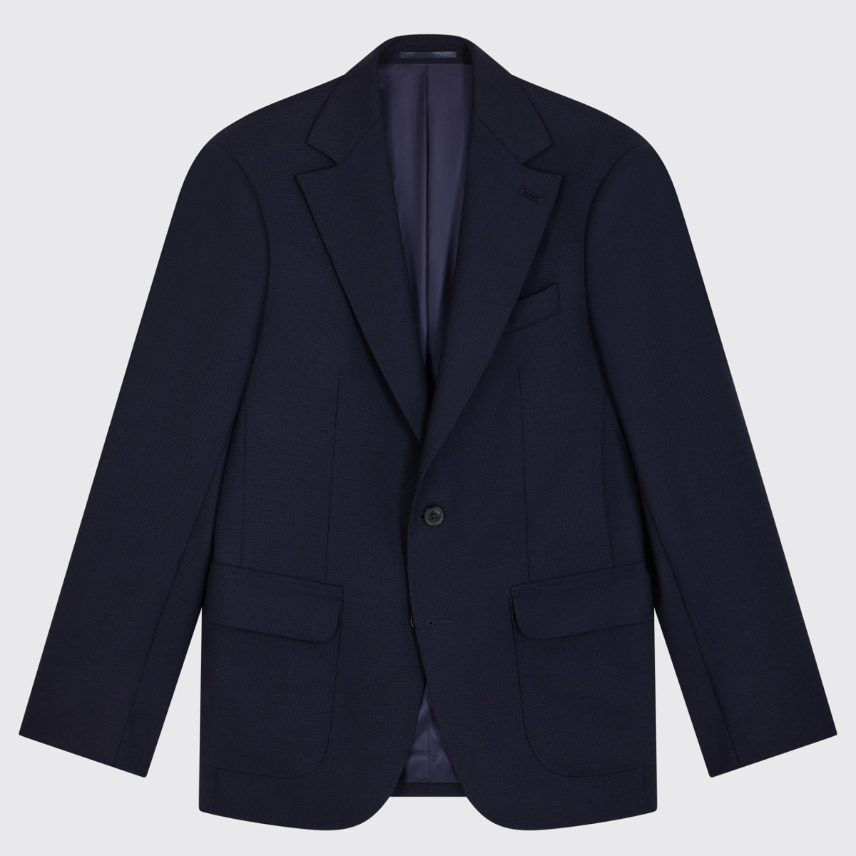 Blazer Fresco Mock Leno Marine