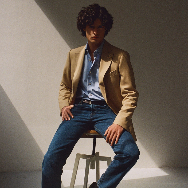 Blazer Fresco Mock Leno Miel 