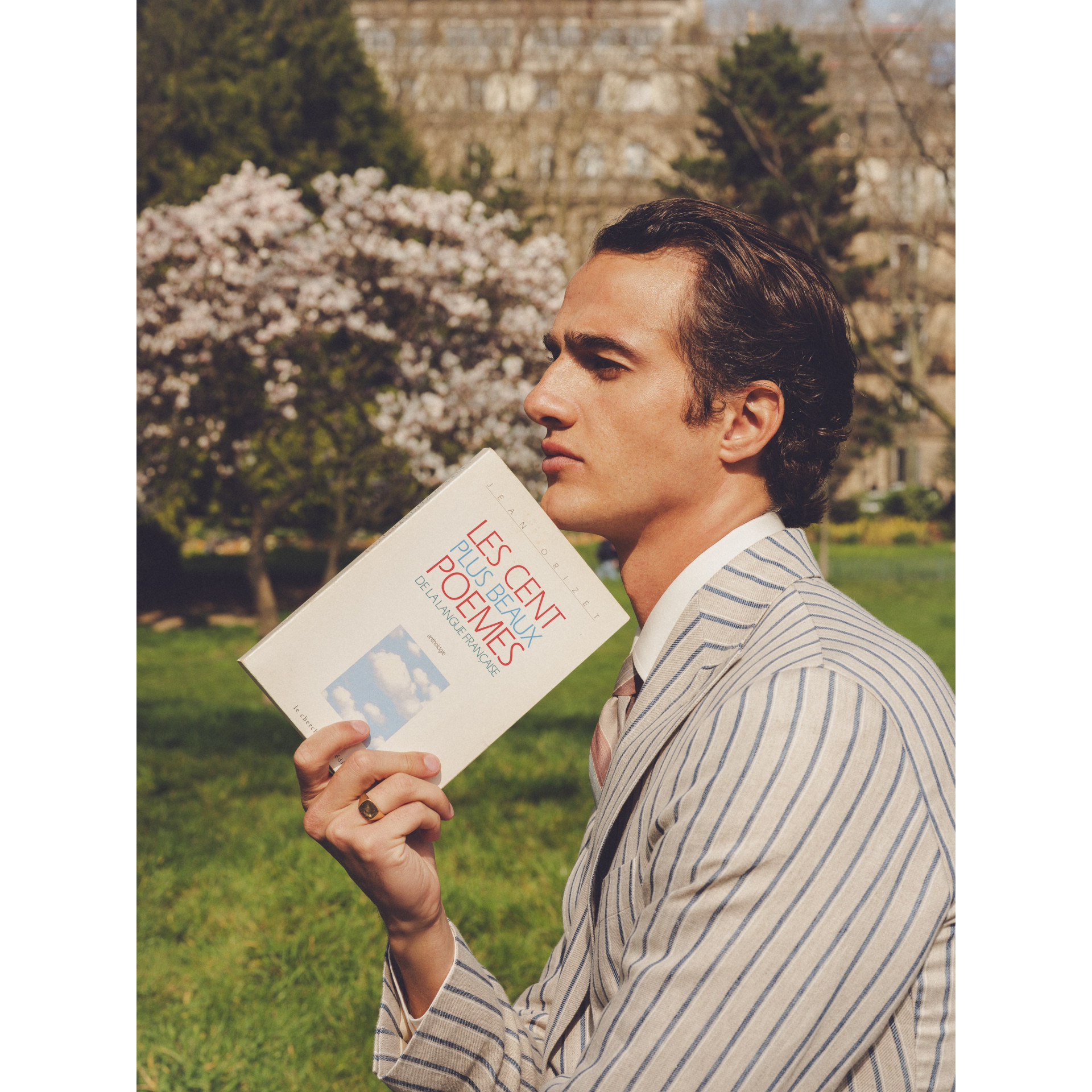 Blazer en lin à rayures Cacciopoli