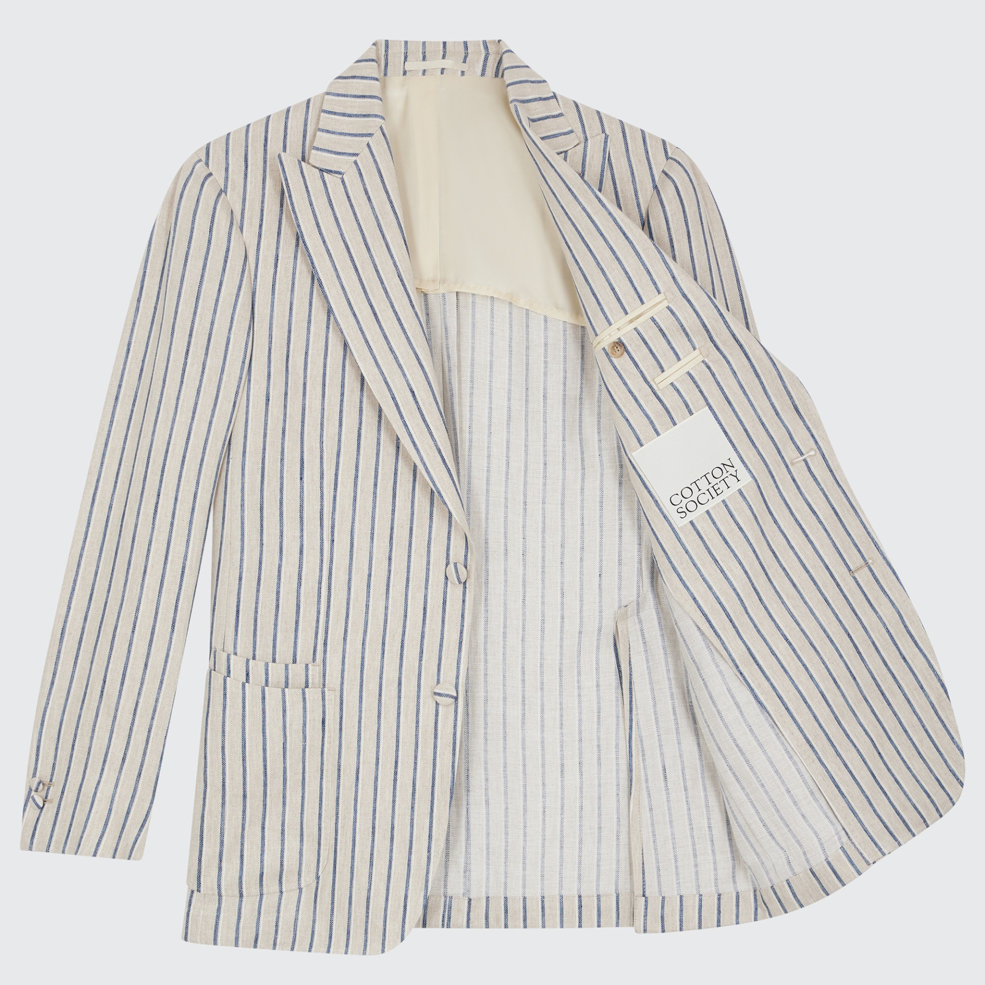 Blazer en lin à rayures Cacciopoli