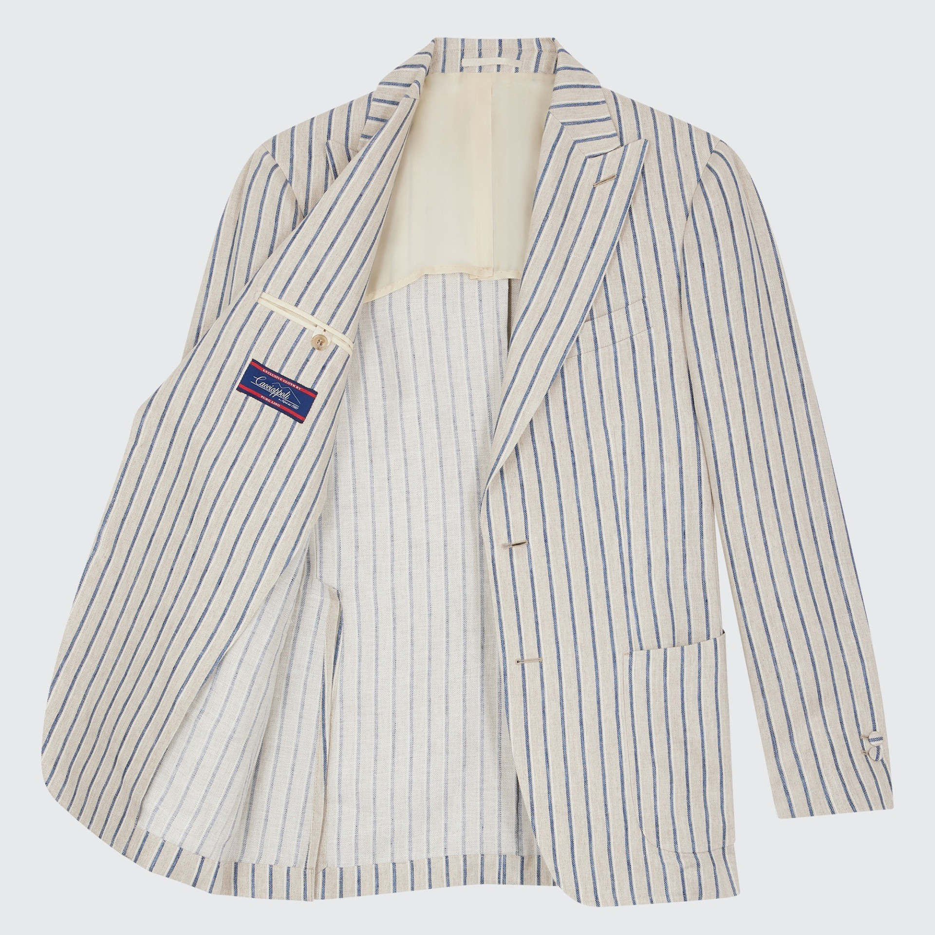 Blazer en lin à rayures Cacciopoli