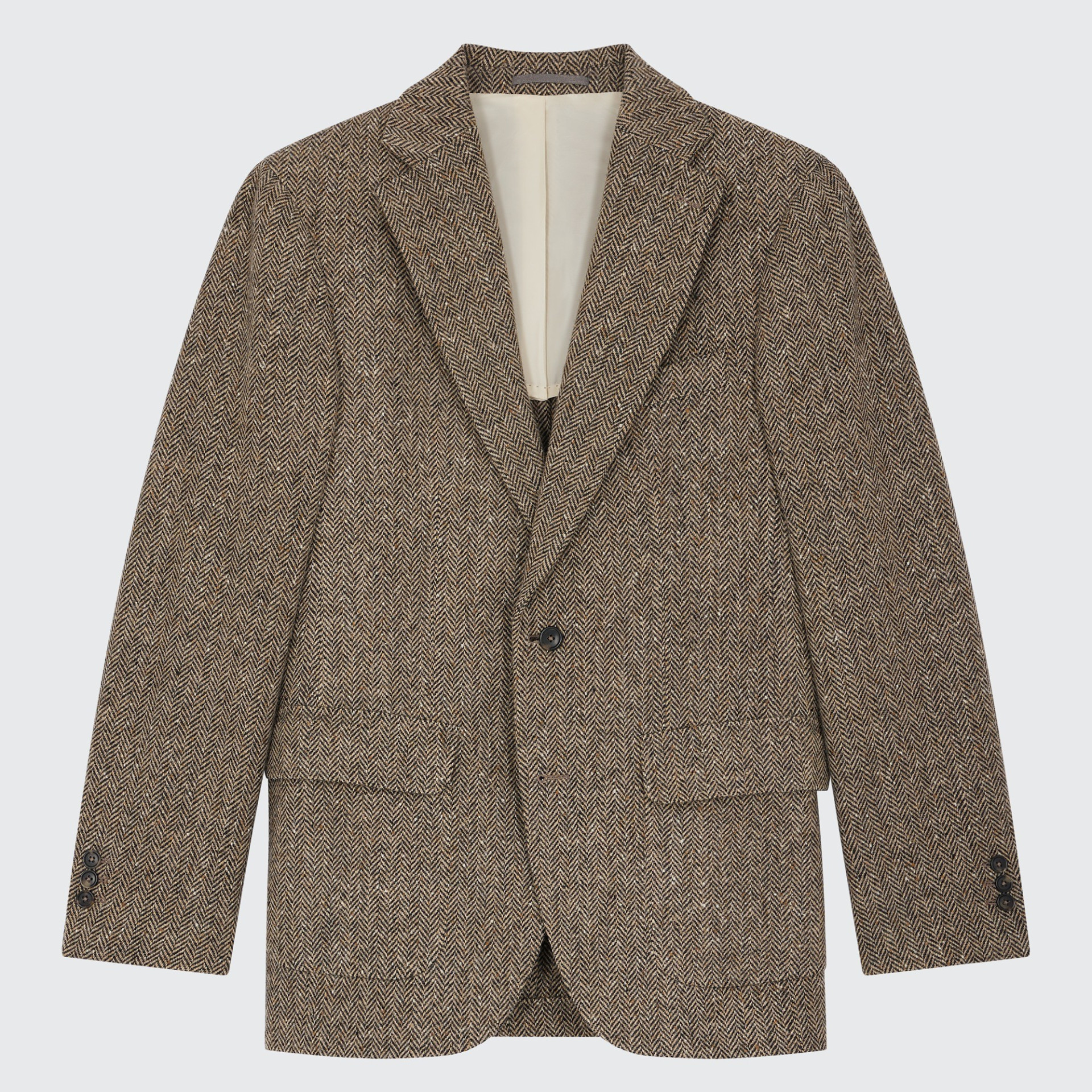 Blazer à chevrons en Tweed Magee