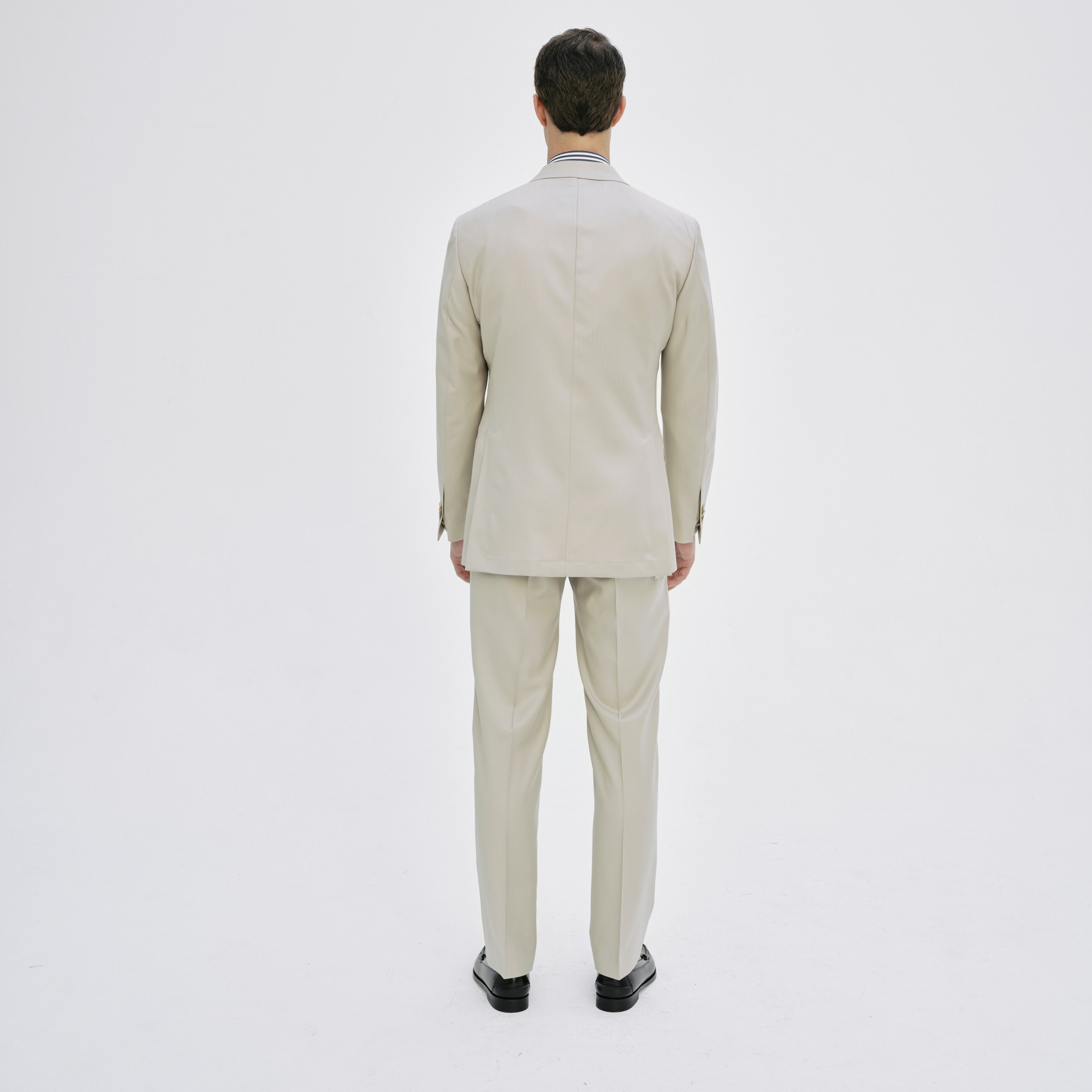 Costume beige "Office" à boutons en corne