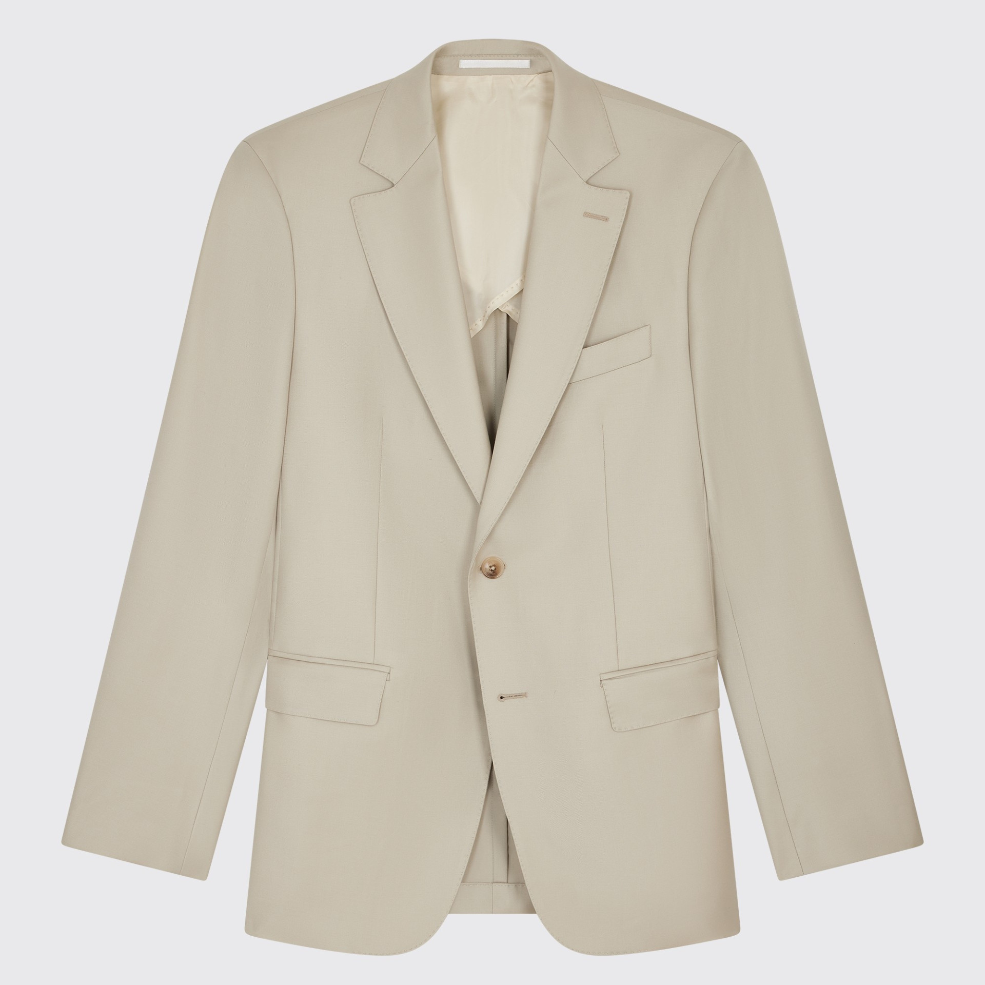 Costume beige "Office" à boutons en corne