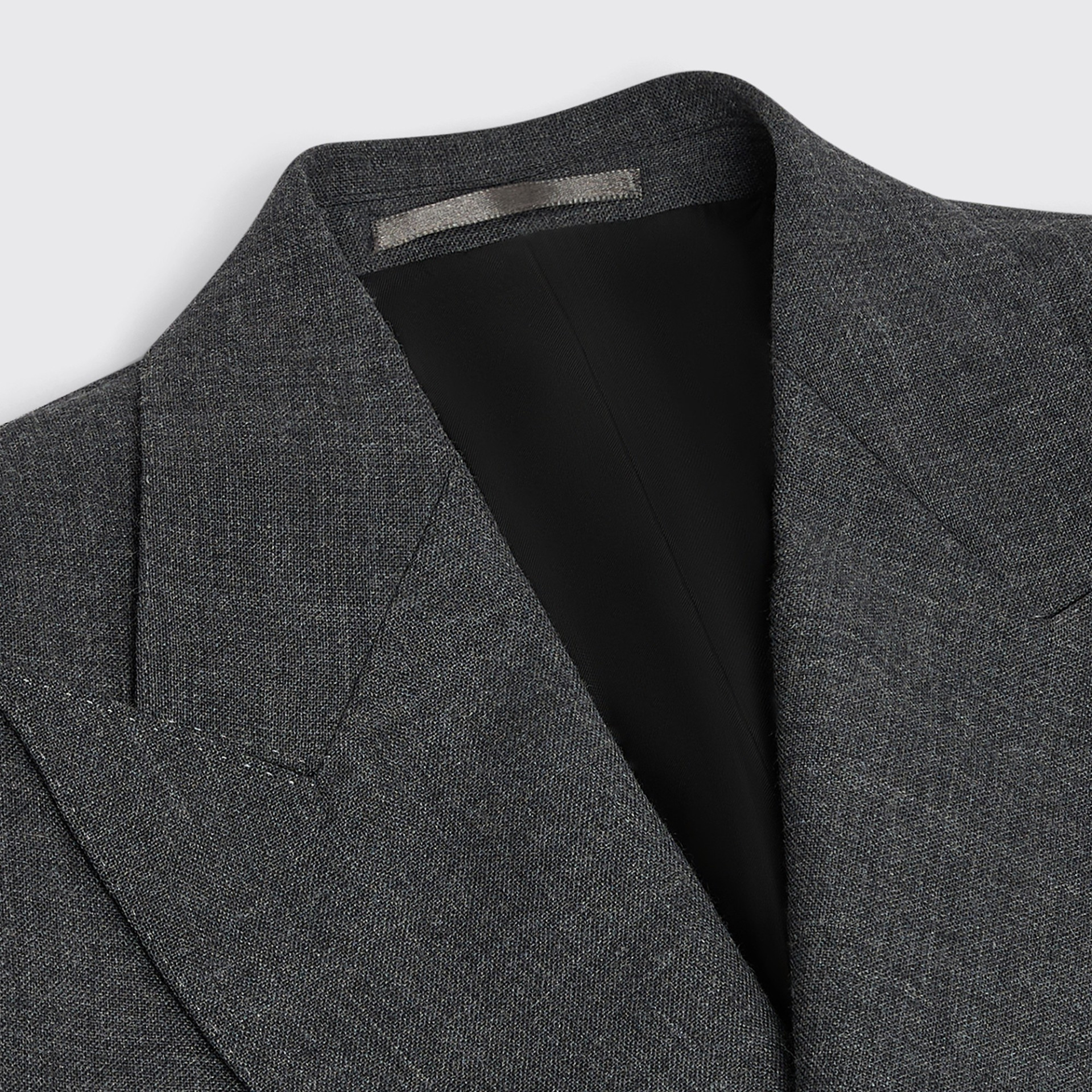 Costume croisé en Fresco Gris