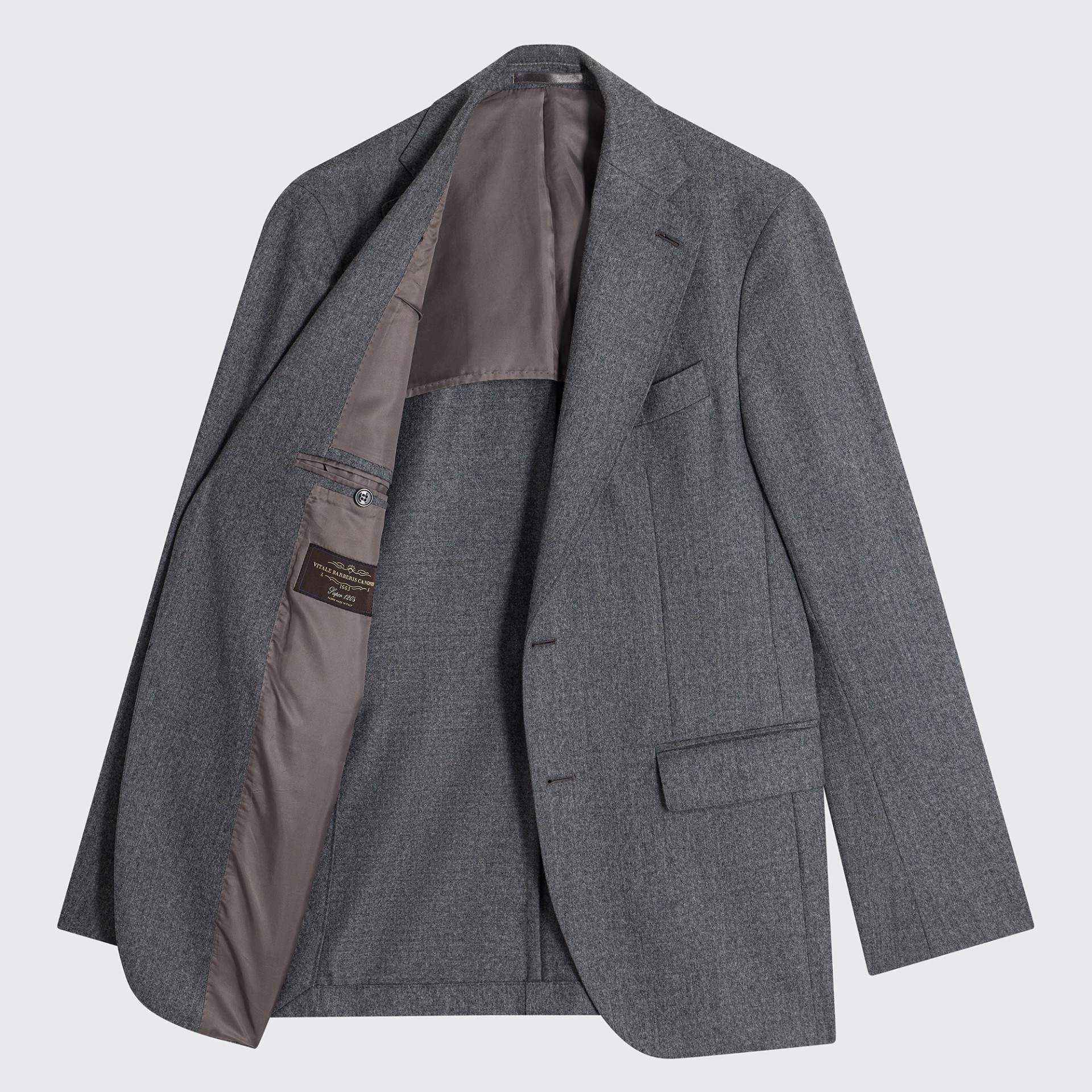 Costume Gris en Flanelle légère