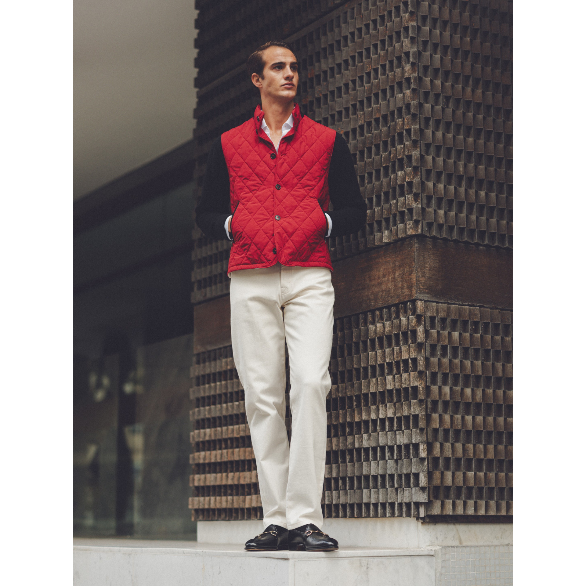 Bodywarmer Rouge Loro Piana