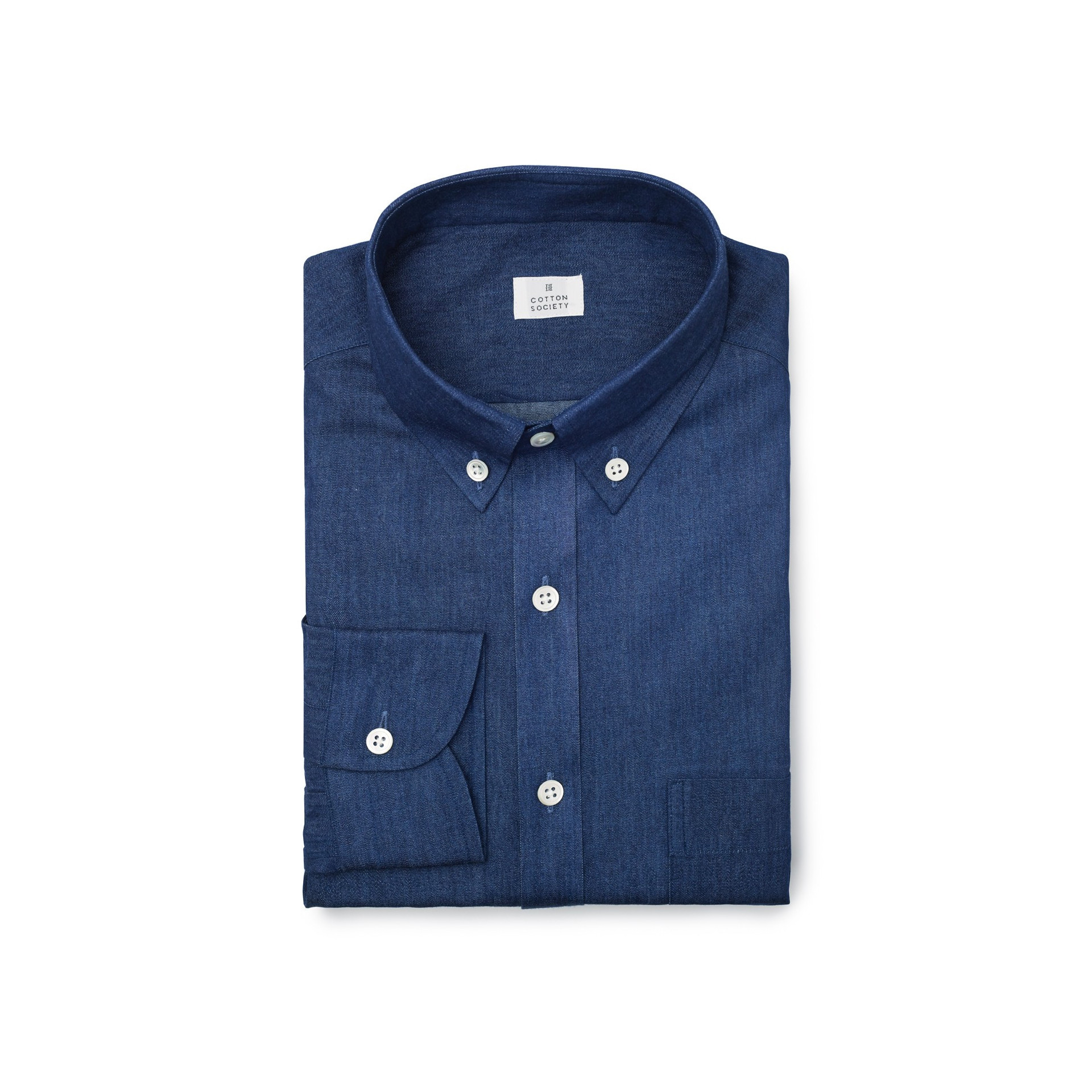 Chemise homme Jean Uni Bleu