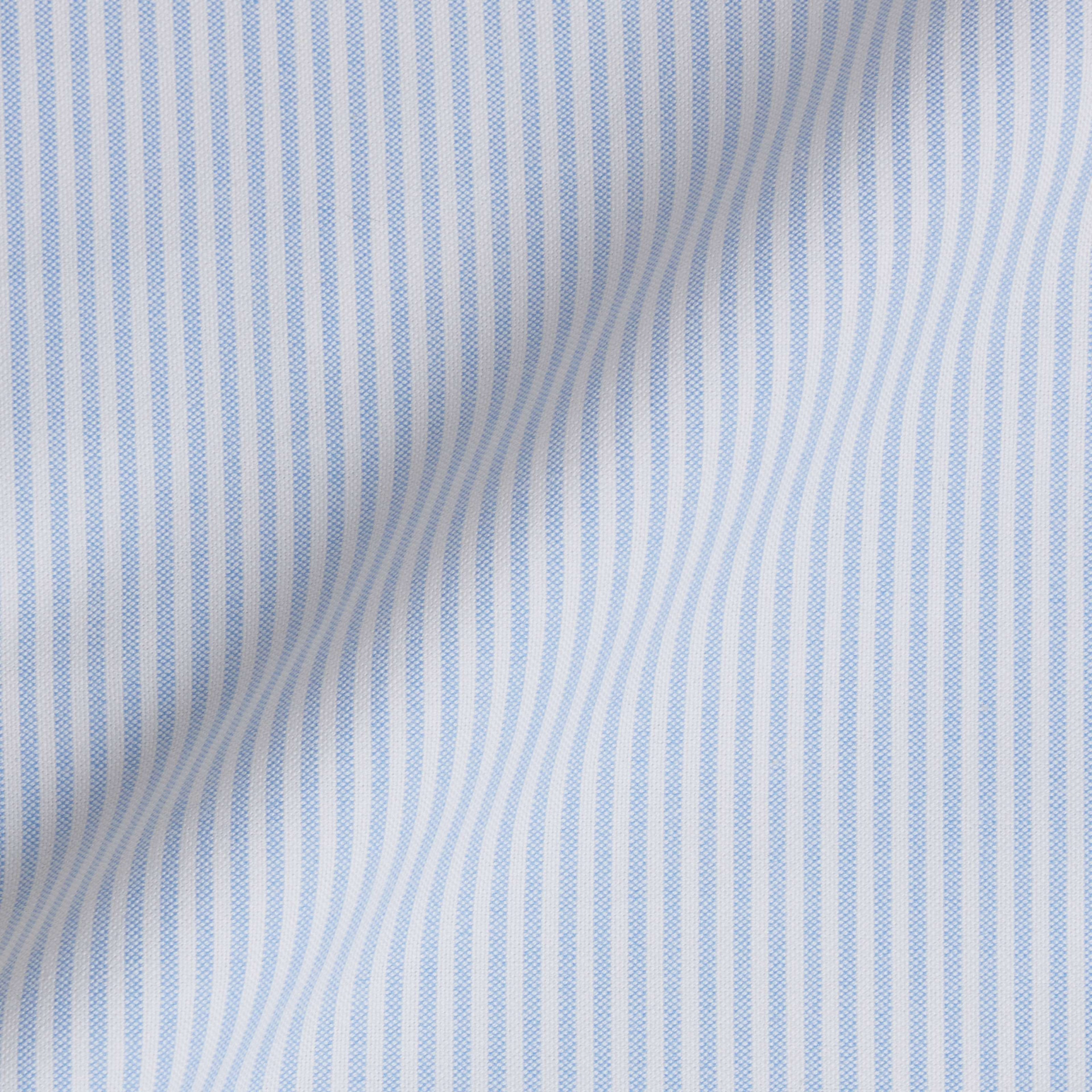 Chemise Oxford Rayé Bleu Ciel et Blanc