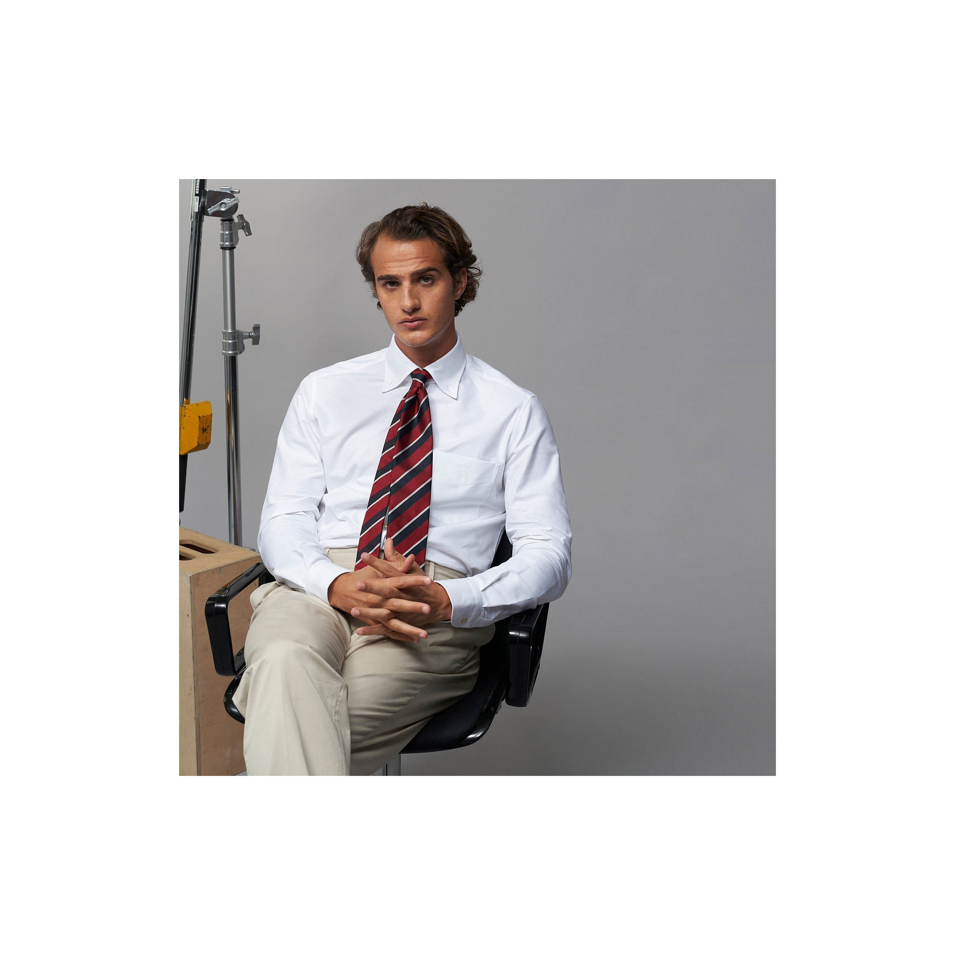 Chemise Oxford Uni Blanc