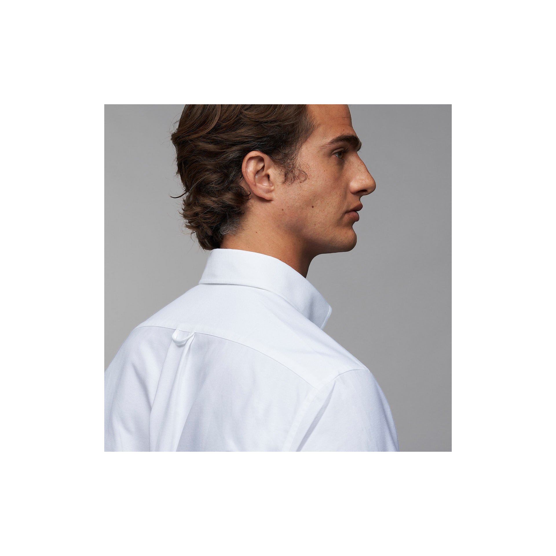 Chemise Oxford Uni Blanc
