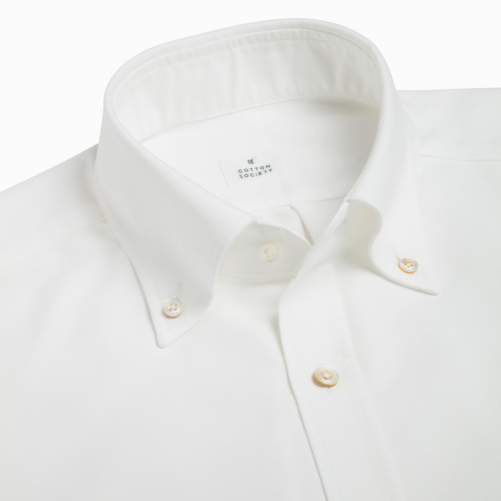 Chemise Oxford Uni Blanc