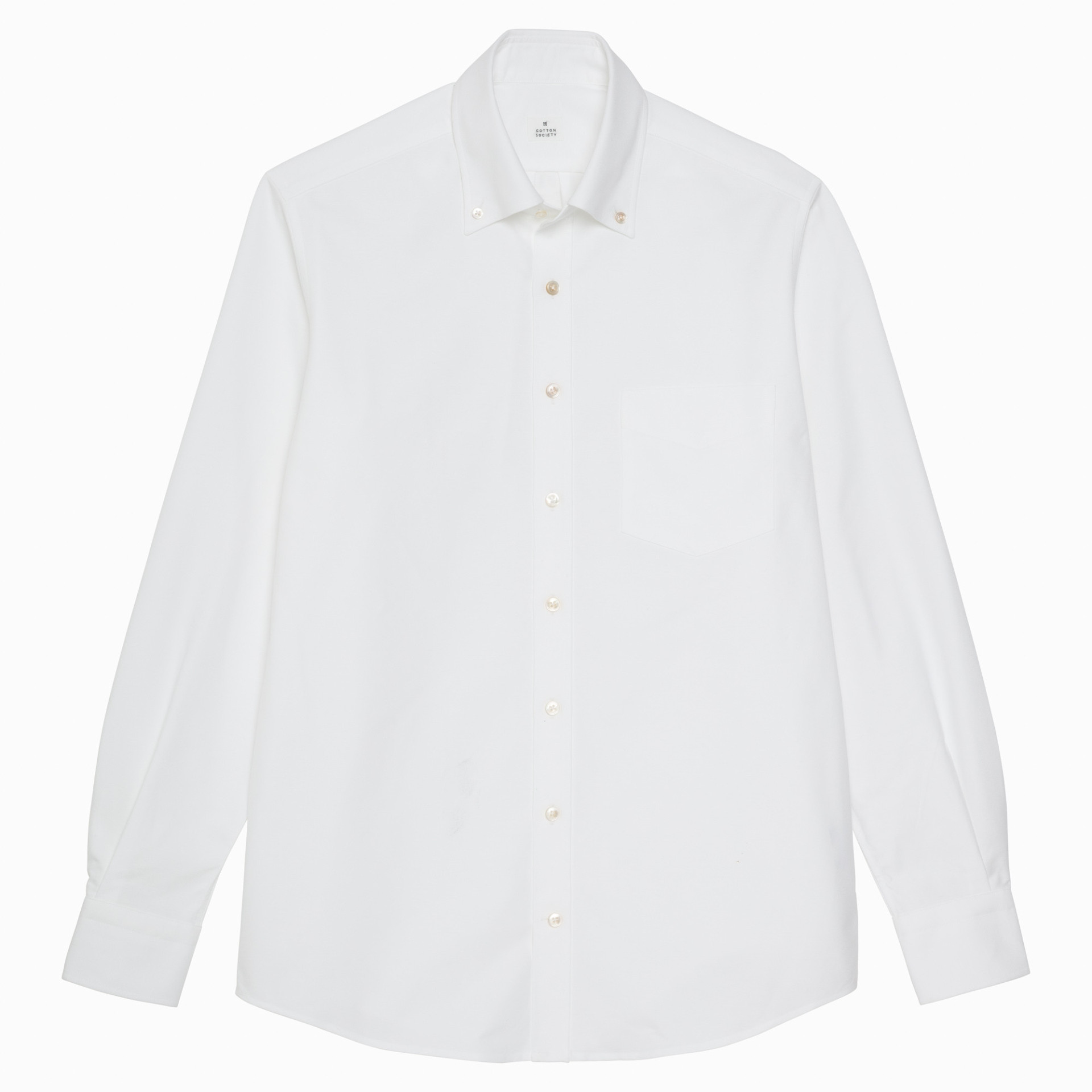 Chemise Oxford Uni Blanc