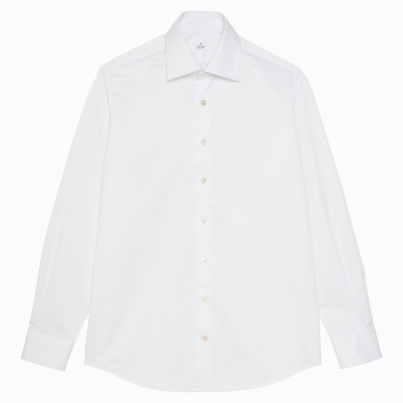 Chemise Twill Uni Blanc