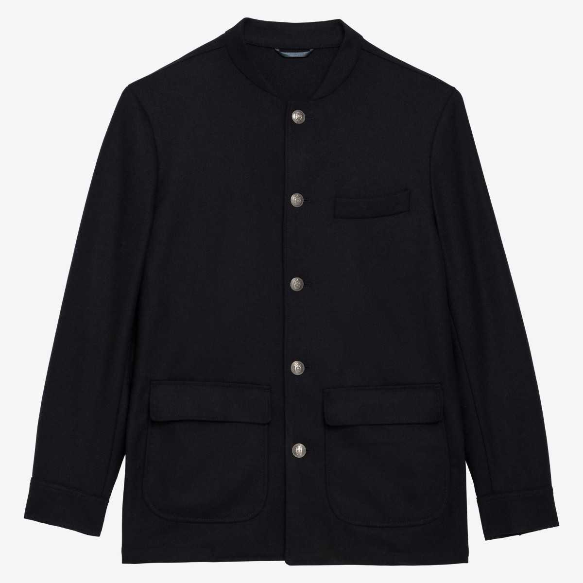 Veste d'artiste en Tweed marine