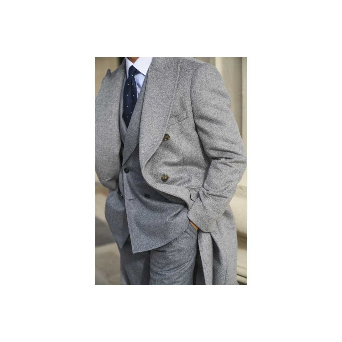 Manteau Croisé Gris