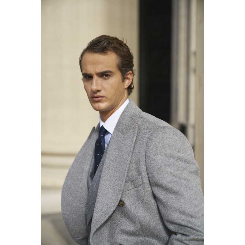 Manteau Croisé Gris