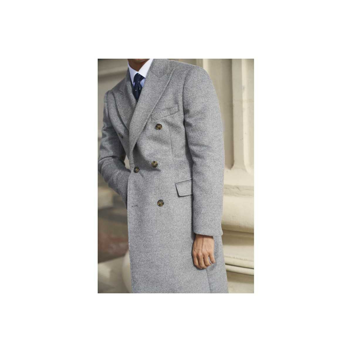 Manteau Croisé Gris