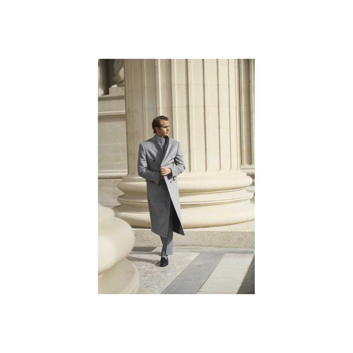 Manteau Croisé Gris