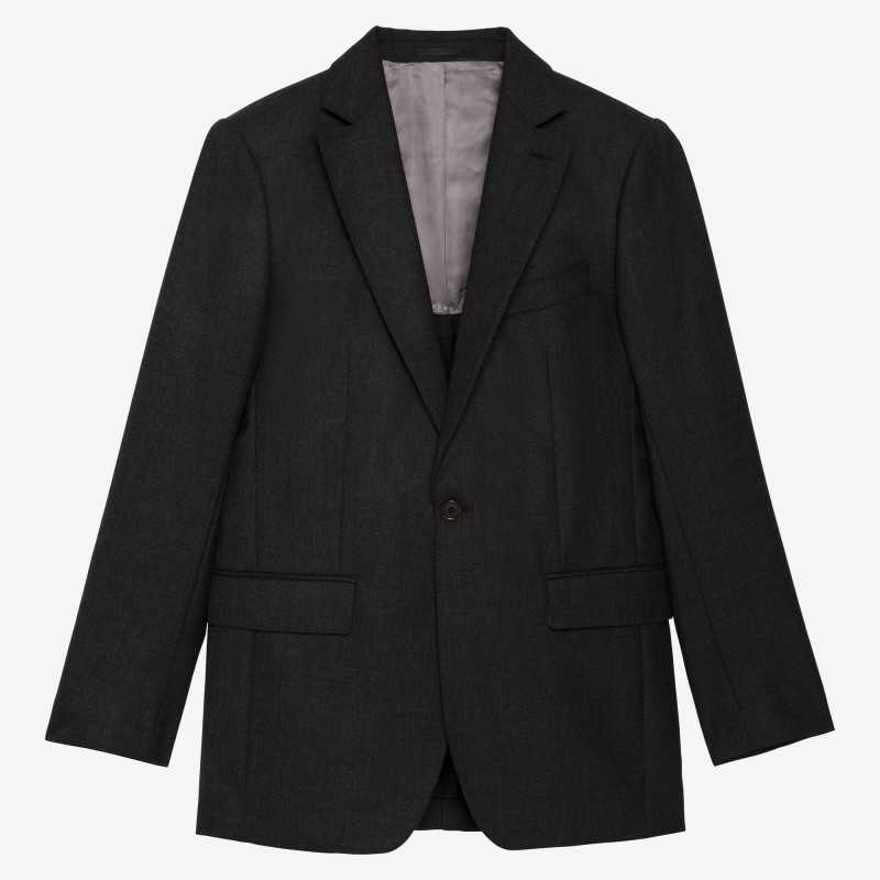 Costume anthracite gabardine Standeven 340g un bouton