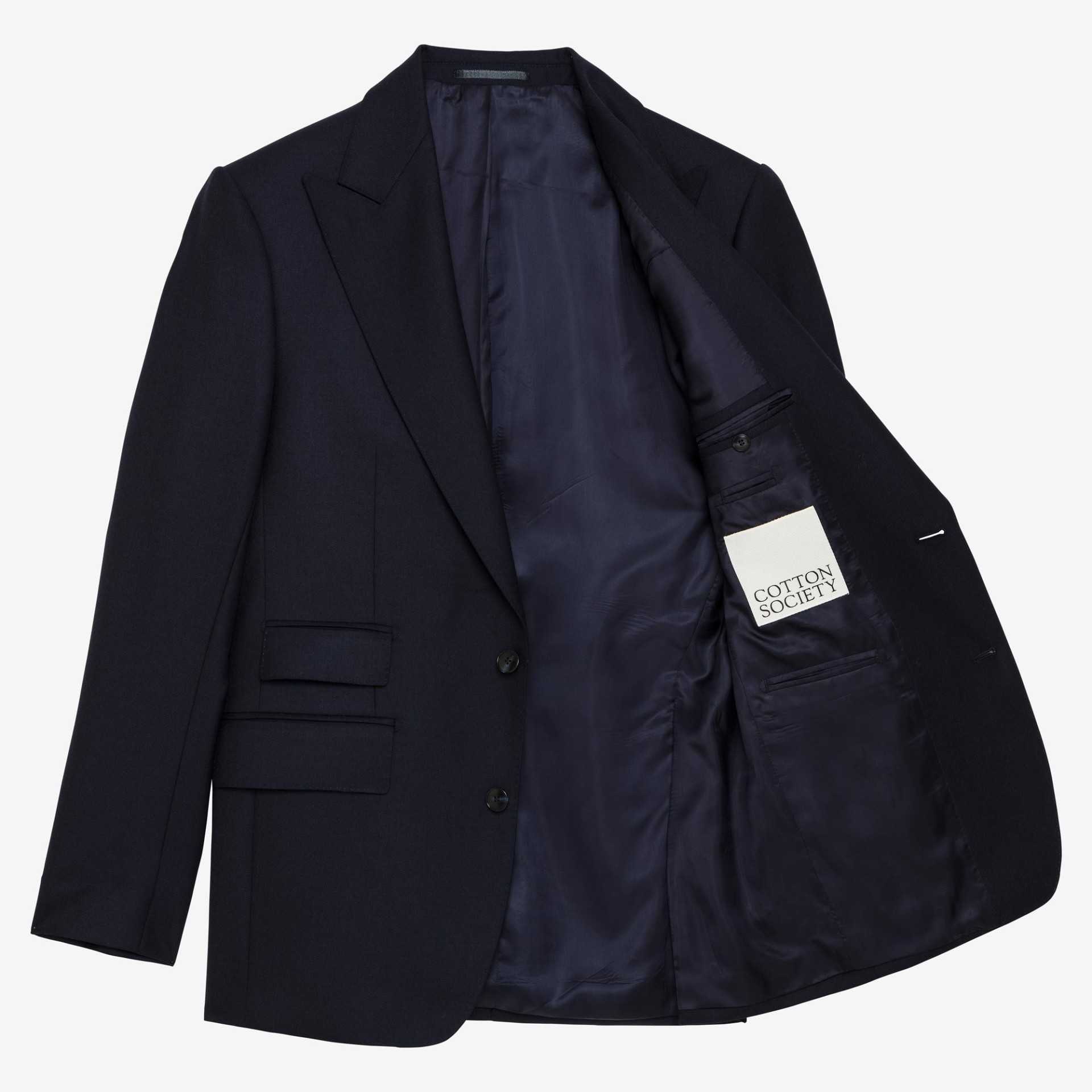 Costume en gabardine marine Standeven