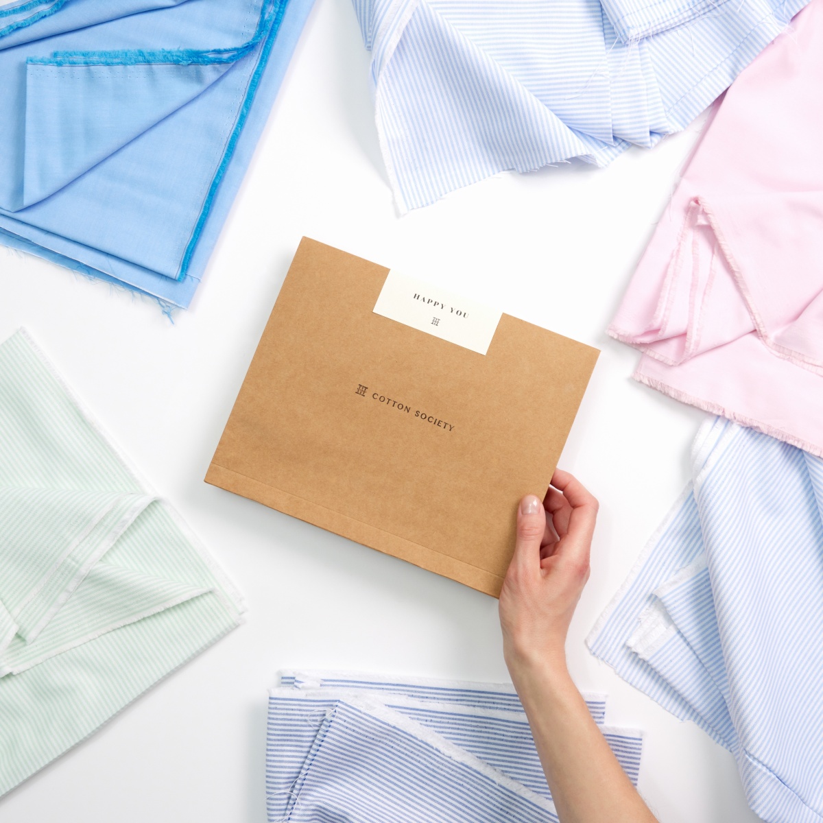 Coffret chemise sur mesure premium, cadeau élégant pour homme, Cotton Society