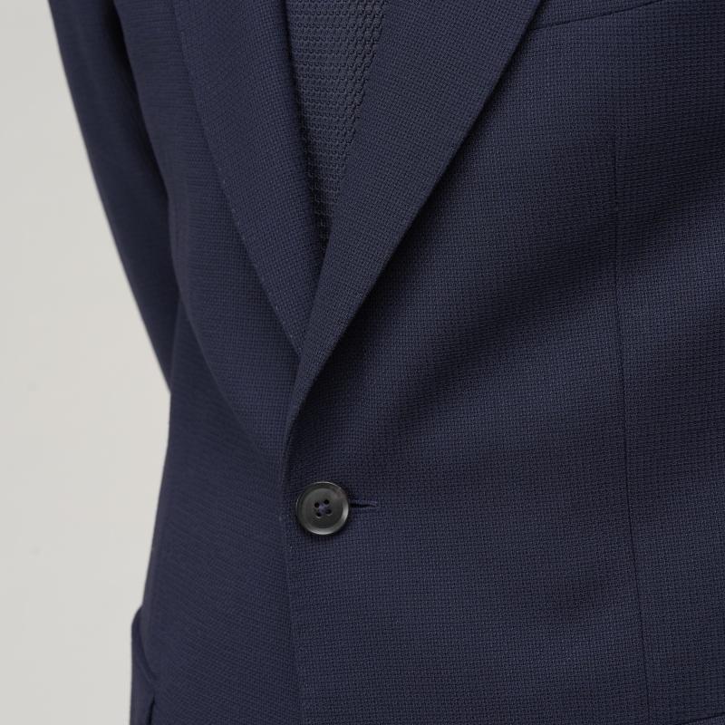 Blazer Fresco Mock Leno Marine