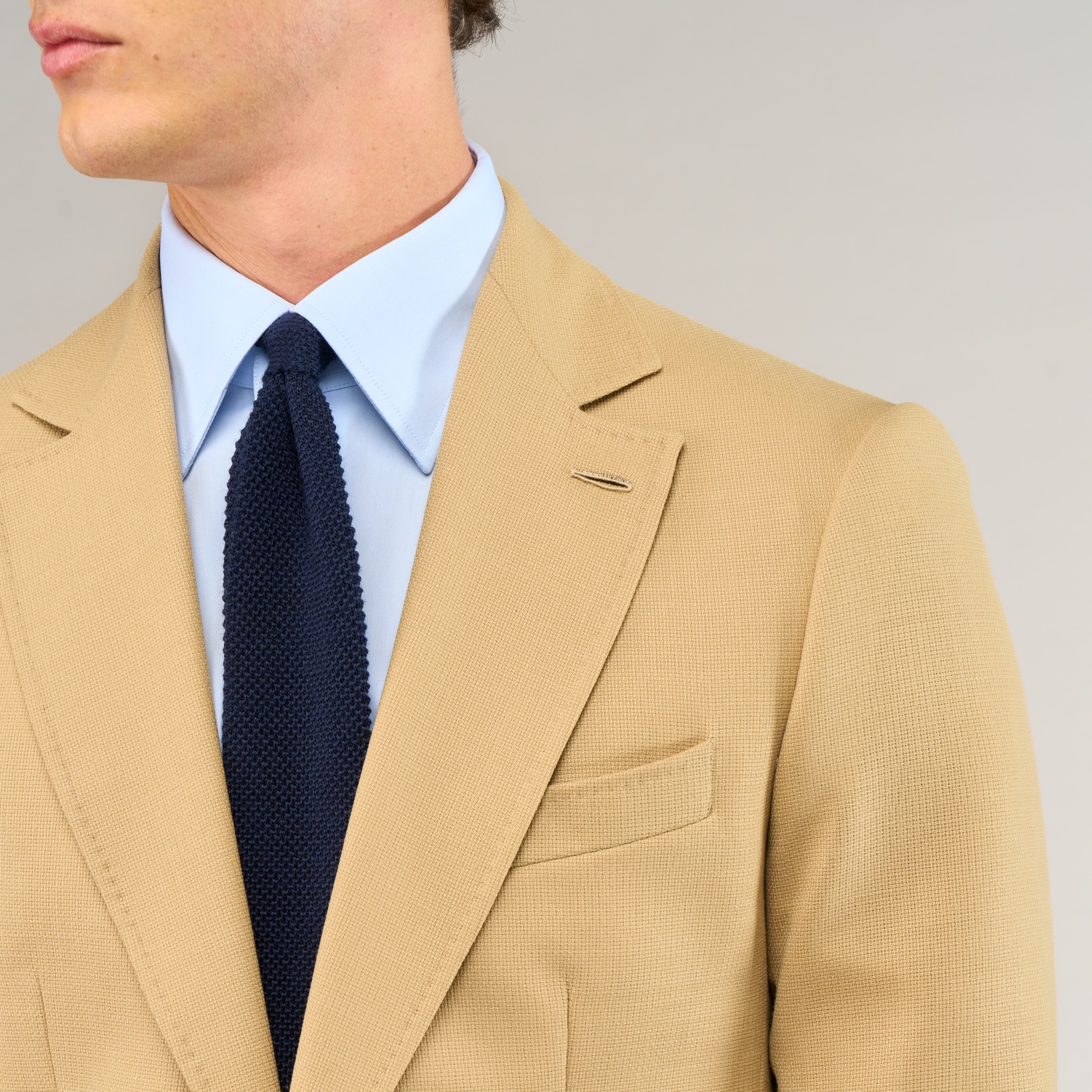 Veste sport beige Mock Leno | Blazer estival homme